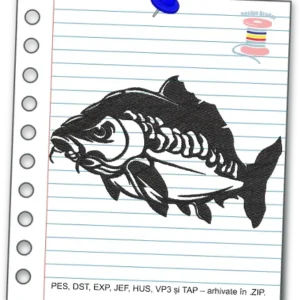 Model digitalizat broderie – Crap Siluetă